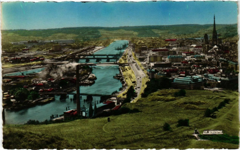 Carte postale ancienne Rouen - Vue générale à Rouen