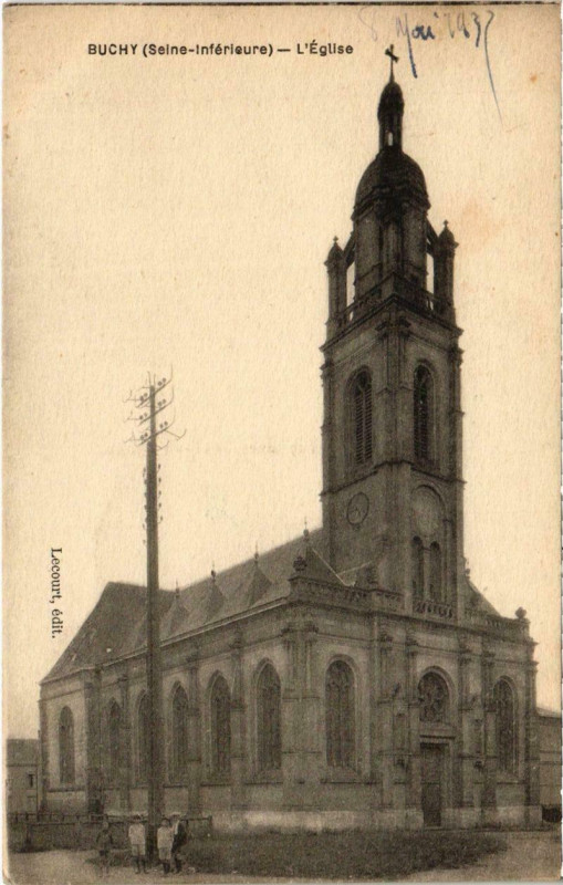 Carte postale ancienne Buchy - L'Eglise à Buchy