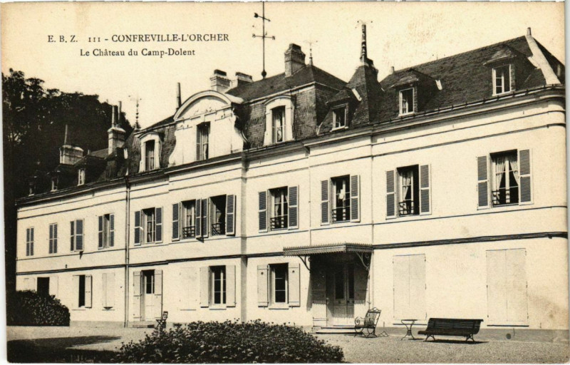 Carte postale ancienne Confreville-L'Orcher - Le Chateau du Camp-Dolent