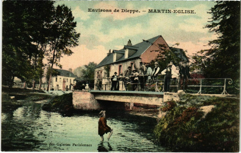 Carte postale ancienne Env. de Dieppe - Marint-Eglise à Dieppe