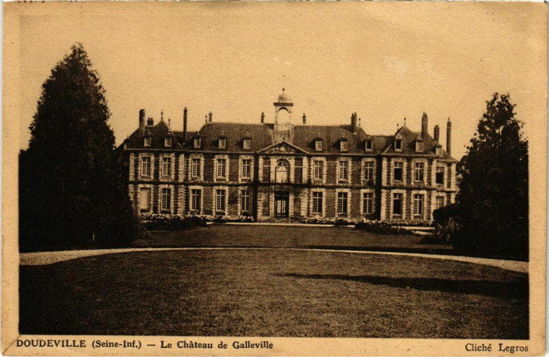 Carte postale ancienne Doudeville - Le Chateau de Galleville à Doudeville
