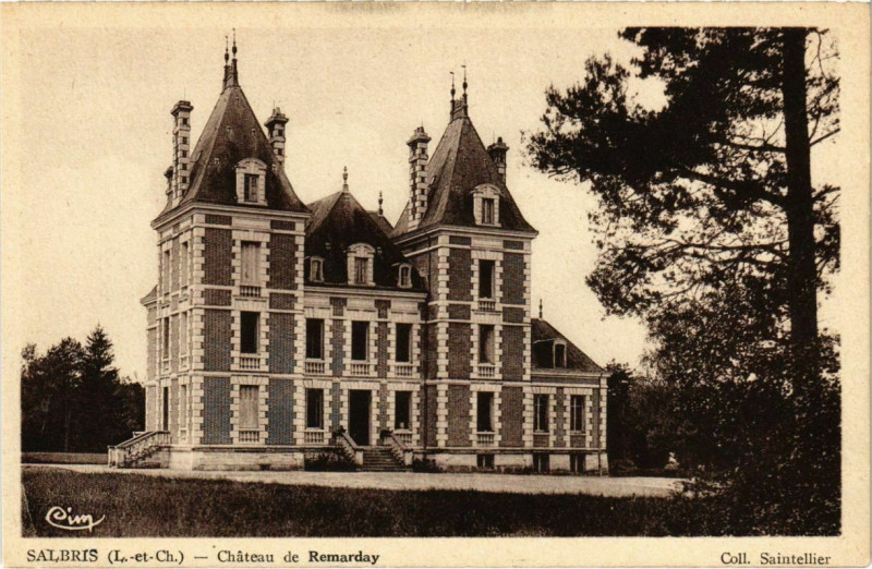 Carte postale ancienne Salbris - Chateau de Remarday
