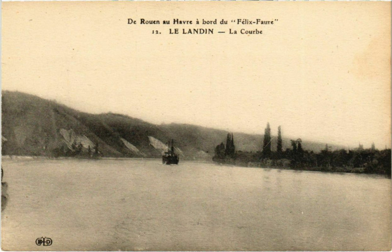 Carte postale ancienne Le Landin - La Courbe