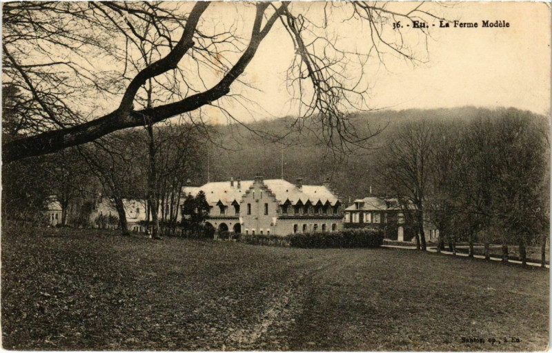 Carte postale ancienne Eu - La Ferme Modele à Eu