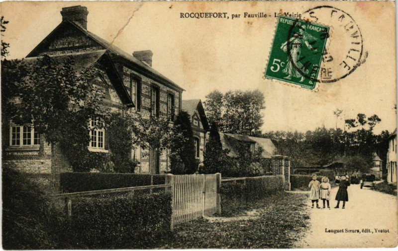 Carte postale ancienne Rocquefort par Fauville - Le Veirie à Rocquefort