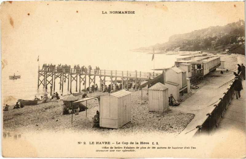 Carte postale ancienne La Normandie - Le Havre - Le Cap de la Heve au Havre