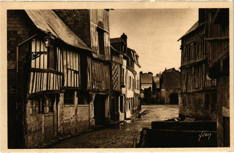 Carte postale ancienne Caudebec en Caux Vieilles Maisons