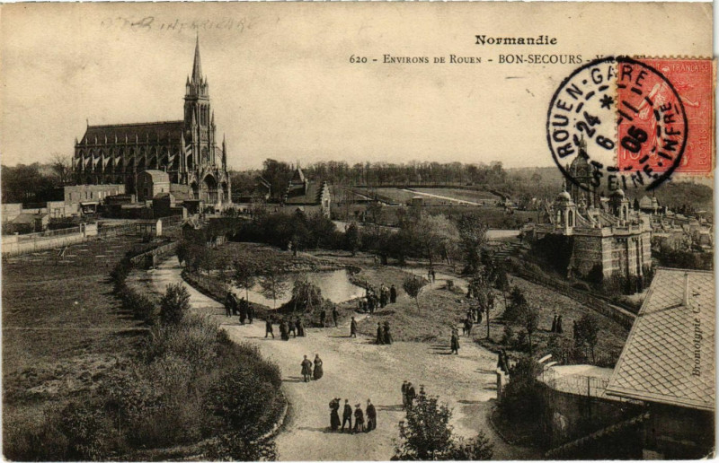 Carte postale ancienne Normandie Bon Secours