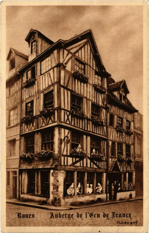 Carte postale ancienne Rouen Place du Vieux Marché à Rouen