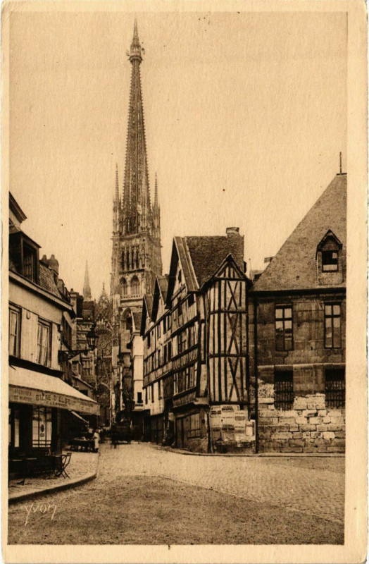 Carte postale ancienne Rouen Vieilles Maisons à Rouen