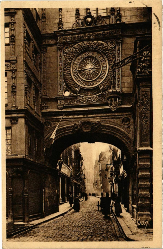Carte postale ancienne Rouen La Grosse Horloge à Rouen