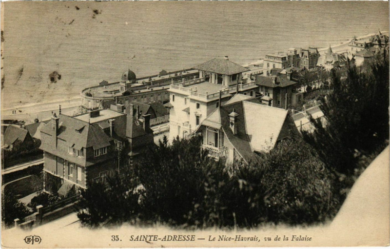 Carte postale ancienne Ste. Adresse Le Nice Havrais