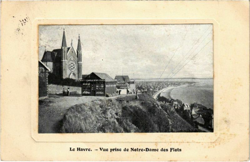 Carte postale ancienne Le Havre Vue prise de Notre Dame des Flots au Havre