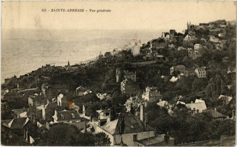 Carte postale ancienne Ste. Adresse Vue Generale