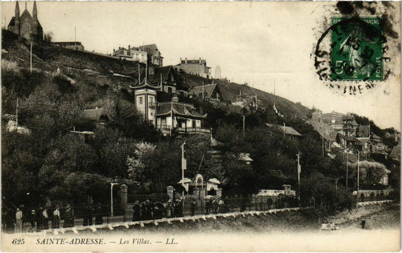 Carte postale ancienne Ste. Adresse Les Villas