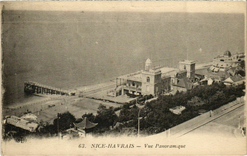Carte postale ancienne Nice Havrais Vue Panoramique