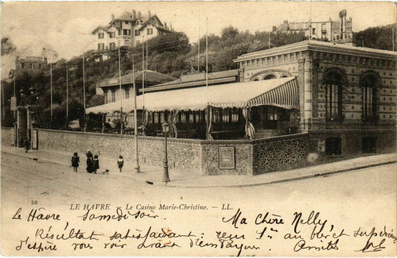 Carte postale ancienne Le Havre Le Casino Marie-Christine au Havre