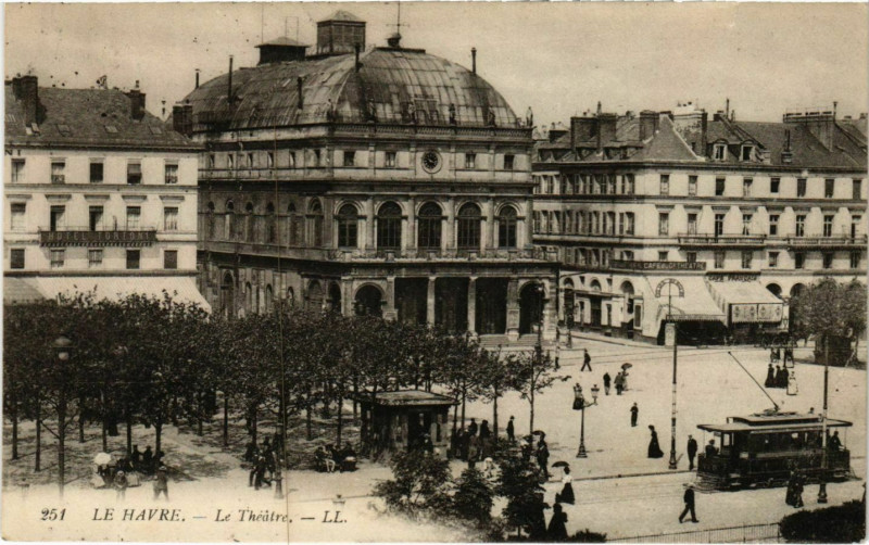 Carte postale ancienne Le Havre Le Theatre au Havre