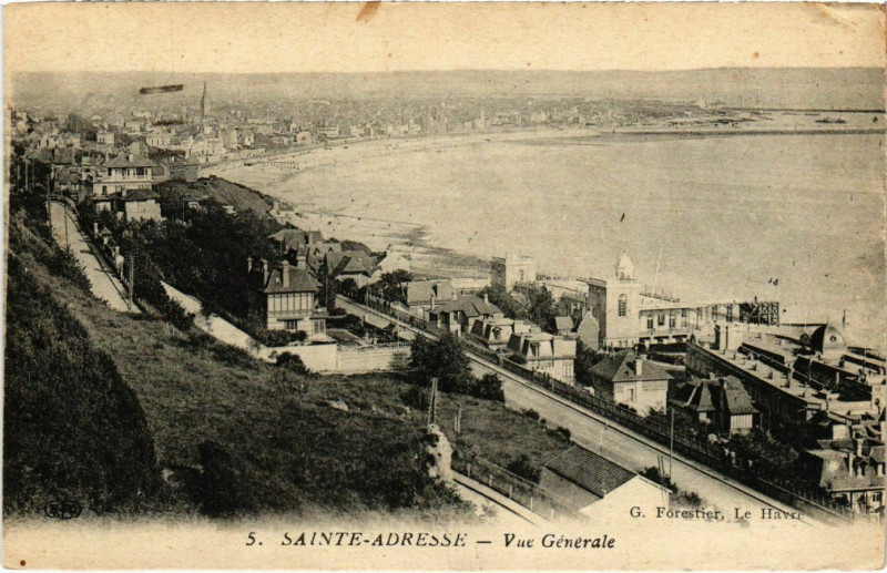 Carte postale ancienne Ste. Adresse Vue Générale