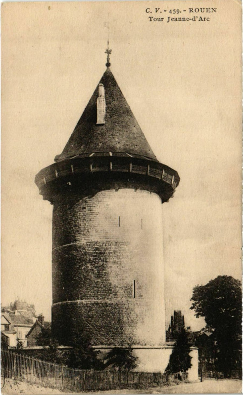 Carte postale ancienne Rouen Tour Jeanne d'Arc à Rouen