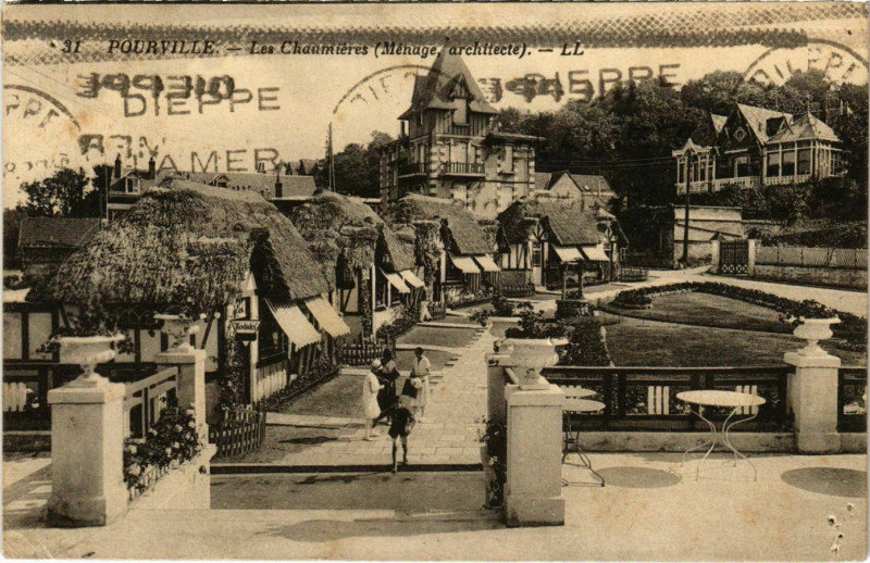 Carte postale ancienne Pourville Les Chamiéres