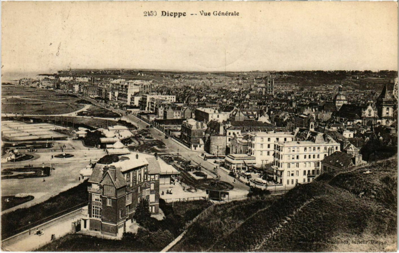 Carte postale ancienne Dieppe Vue générale à Dieppe