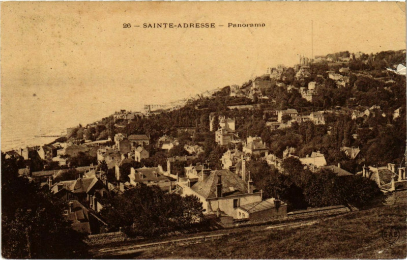 Carte postale ancienne Sainte Adresse Panorama à Sainte-Adresse