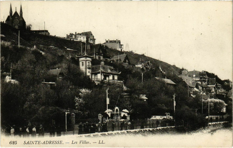 Carte postale ancienne Sainte-Adresse les Villas à Sainte-Adresse