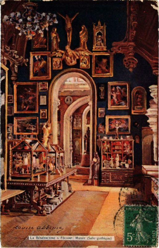 Carte postale ancienne La Bénédictine a Fécamp à Fécamp