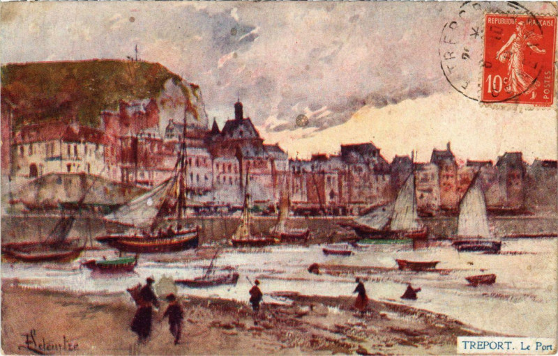 Carte postale ancienne Tréport Le Port