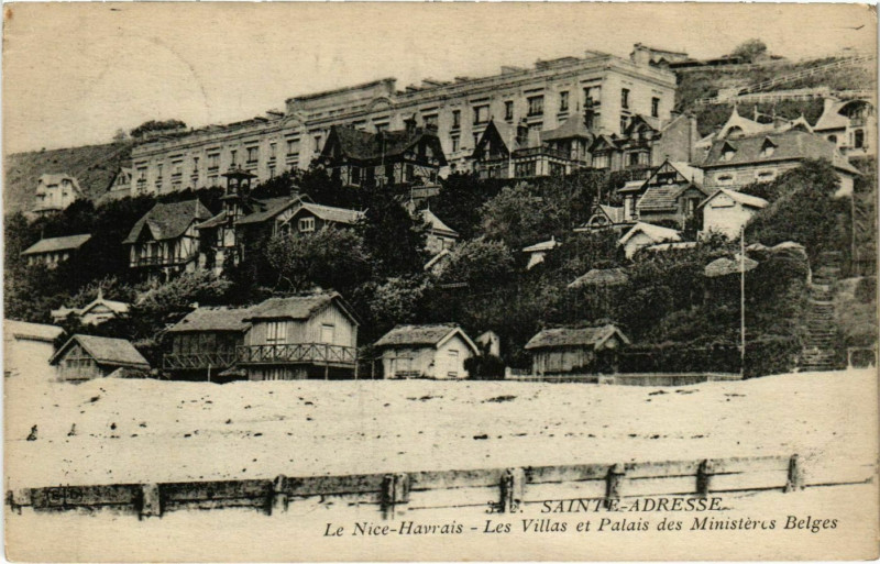 Carte postale ancienne St. Adresse Le Nice Havairs Les Villas