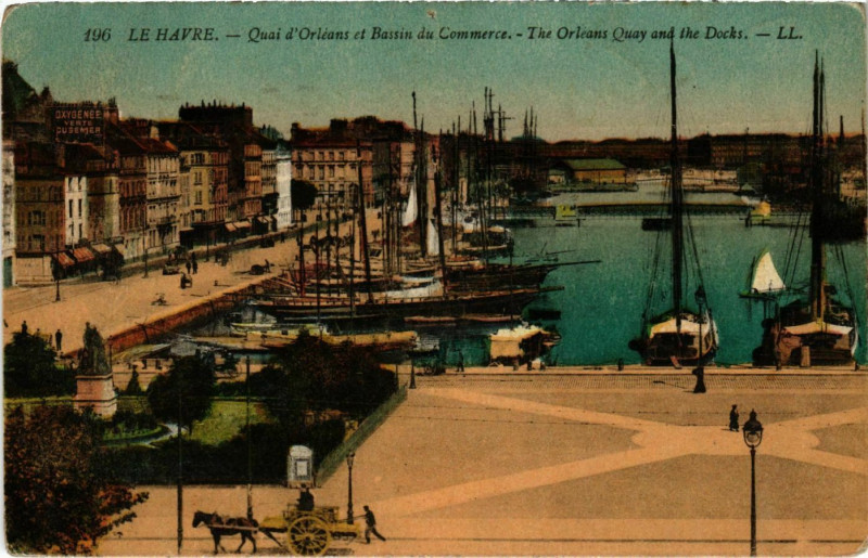 Carte postale ancienne Le Havre Quai d'Orléans au Havre
