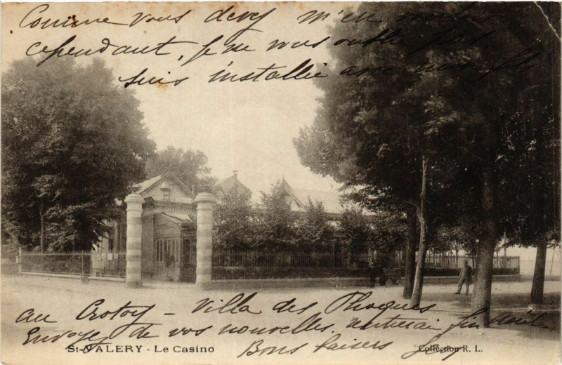 Carte postale ancienne Saint-Valery en Caux Le Casino à Ry