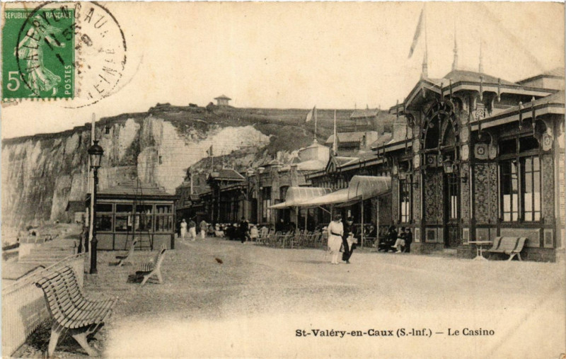 Carte postale ancienne Saint-Valery en Caux Le Casino à Ry
