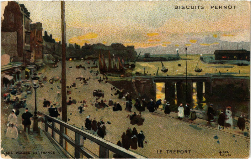 Carte postale ancienne Le Treport Les Plages de France