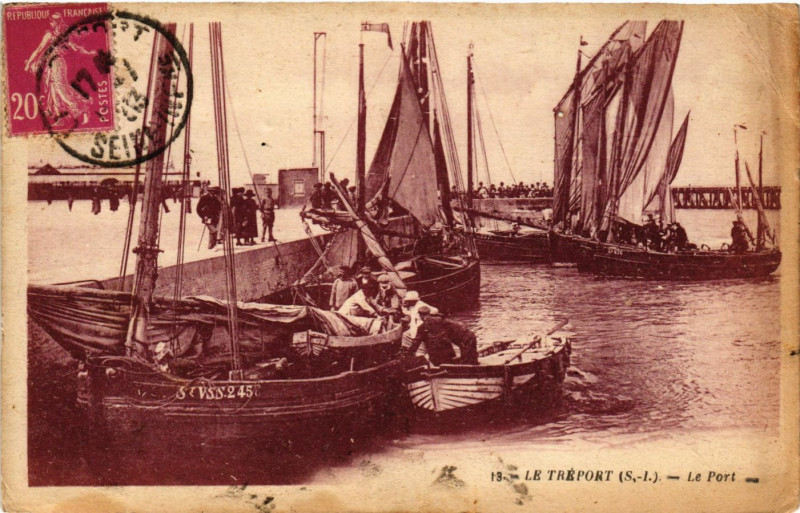 Carte postale ancienne Le Treport Le Port