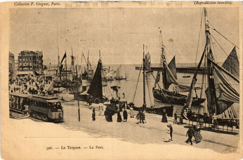 Carte postale ancienne Le Treport Le Port