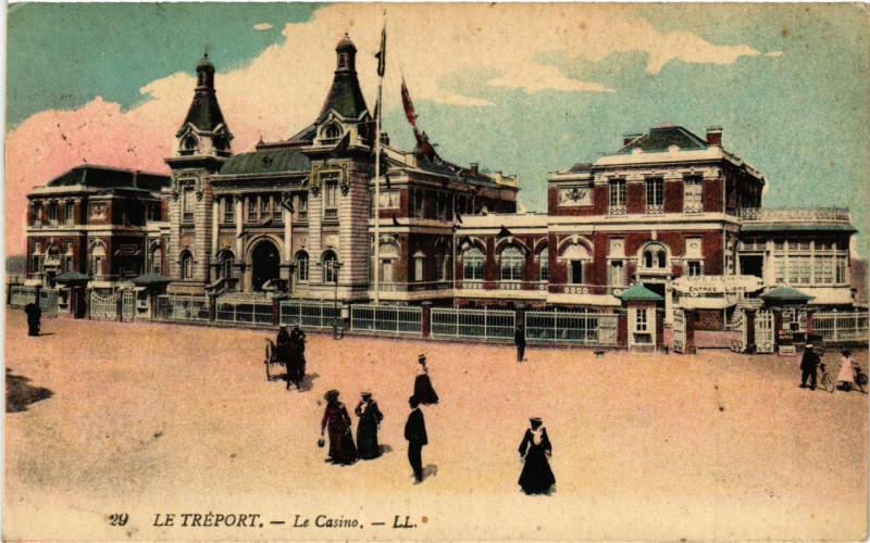 Carte postale ancienne Le Treport Le Casino