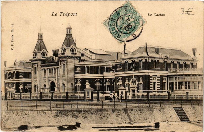 Carte postale ancienne Le Treport Le Casino