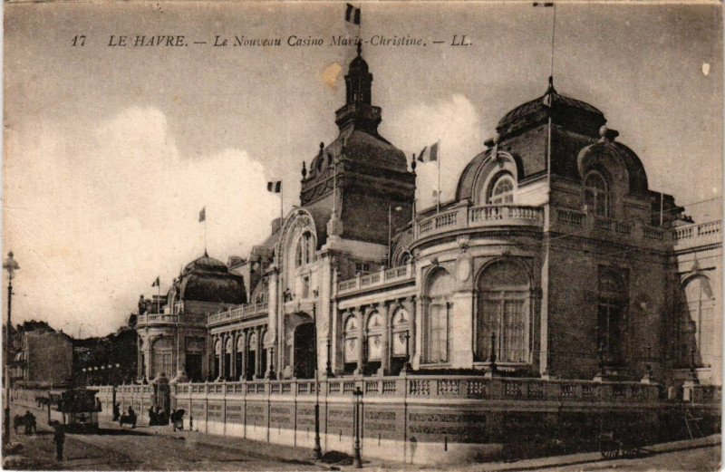 Carte postale ancienne Le Havre Le Nouveau Casino Marie Christine au Havre