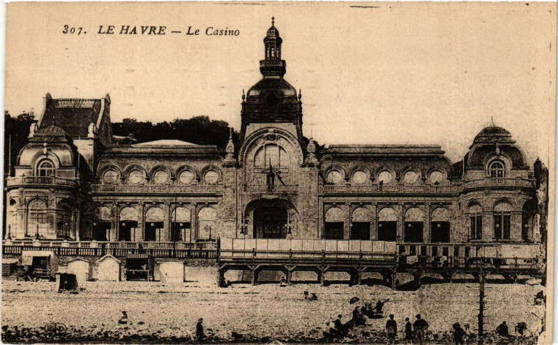 Carte postale ancienne Le Havre Le Casino au Havre