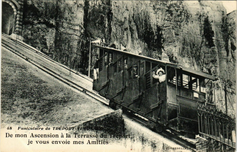 Carte postale ancienne De mon Ascension a la Terrasse du Treport