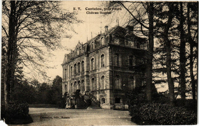 Carte postale ancienne Canteleu Chateau Bouctet à Canteleu