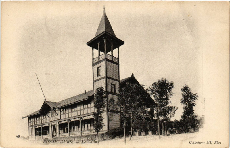 Carte postale ancienne Bon-Secours Le Casino