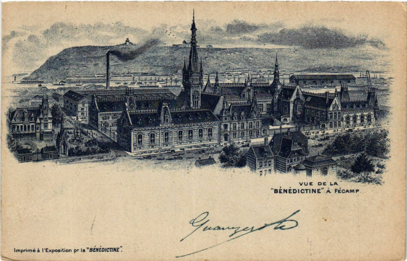 Carte postale ancienne Vue de la Benedictine a Fecamp à Fécamp
