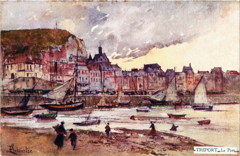 Carte postale ancienne Treport Le Port