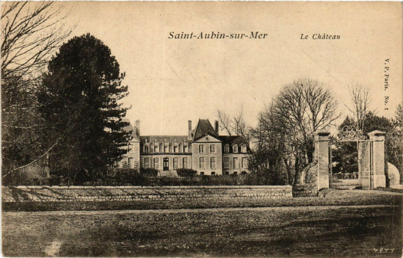 Carte postale ancienne Saint-Aubin-sur-Mer Le Chateau à Saint-Aubin-sur-Mer