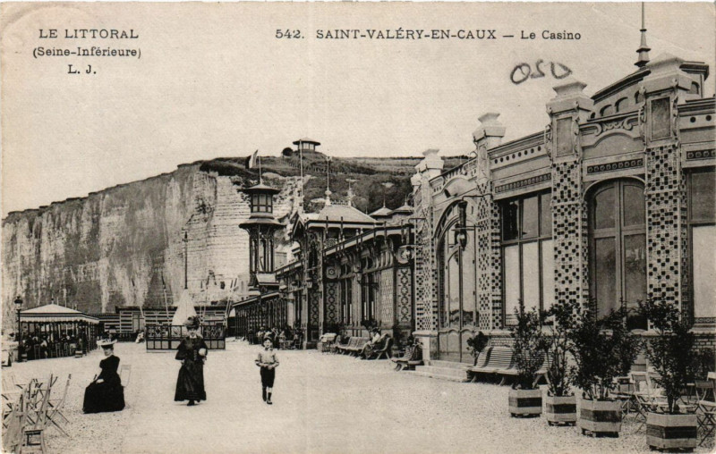 Carte postale ancienne Saint-Valery en Caux Le Casino à Ry
