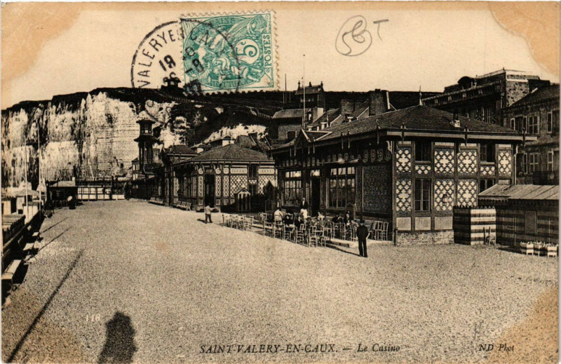 Carte postale ancienne Saint-Valery en Caux Le Casino à Ry