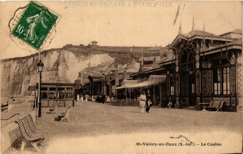 Carte postale ancienne Saint-Valery en Caux Le Casino à Ry